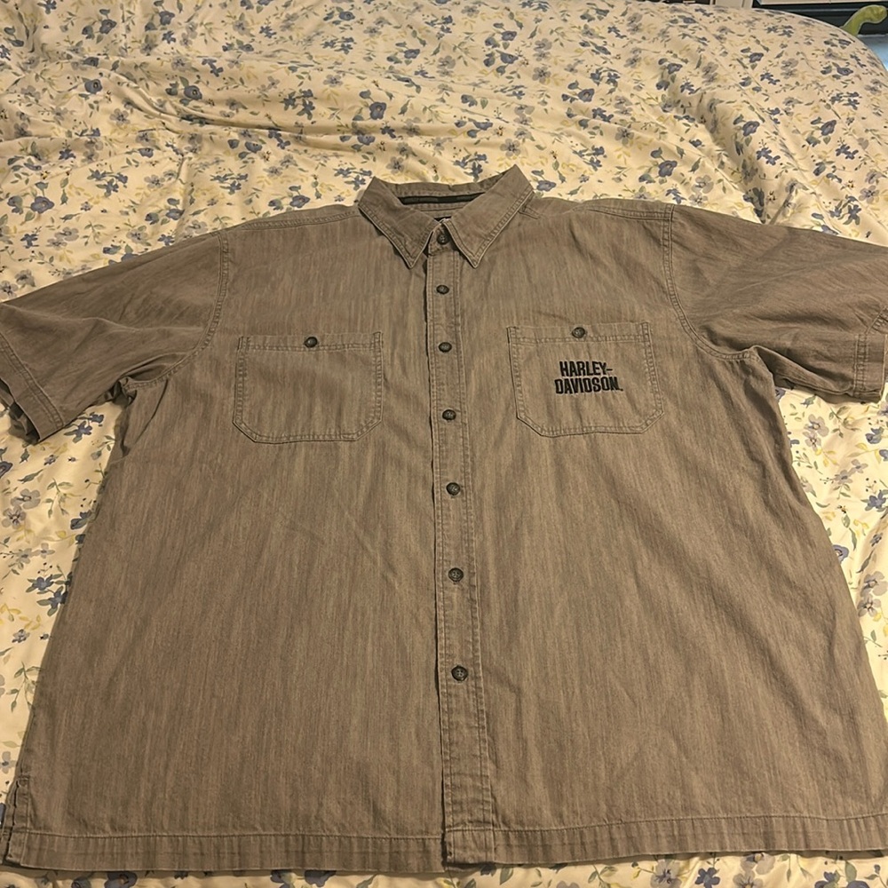 Harley Davidson button down shirt